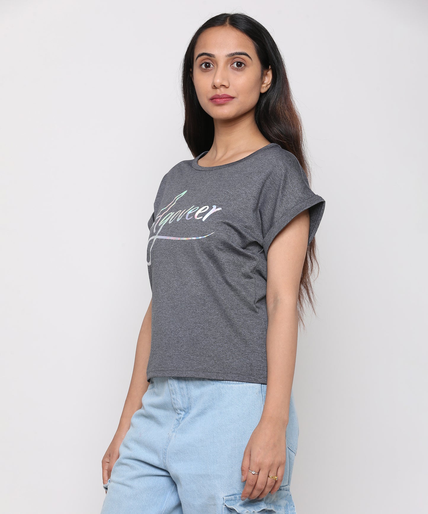 Women's Rollup Sleeve Tee Shirt