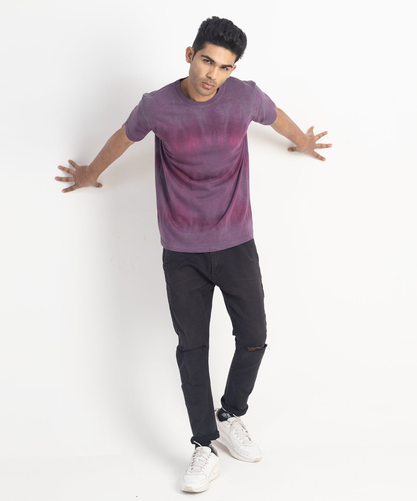 Men's Crew Neck Mauve Tee Shirt