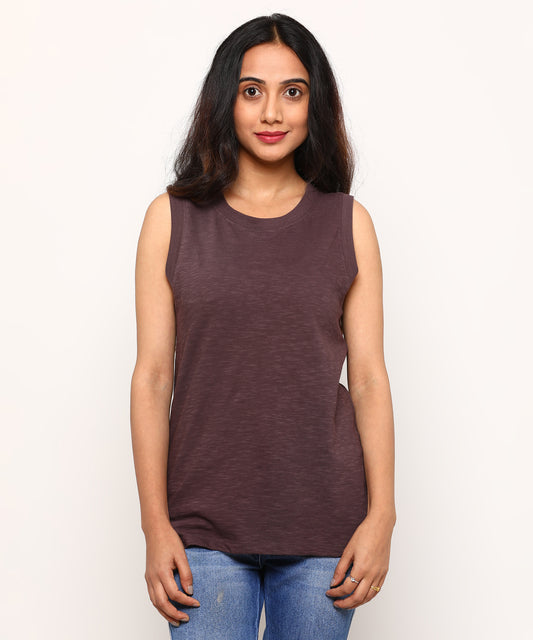 Womens Slub tank top Tee Shirt