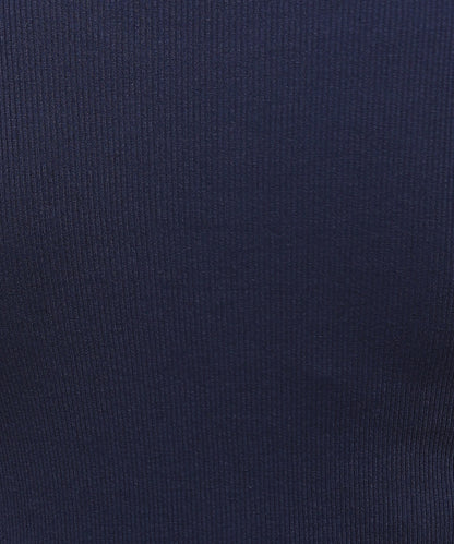 Womens Micro rib crew neck tee shirt